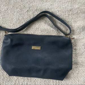 Black leather Bebe purse